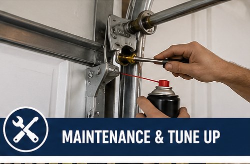 Garage door maintenance and tune-up