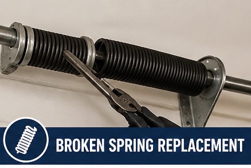 Garage door spring replacement